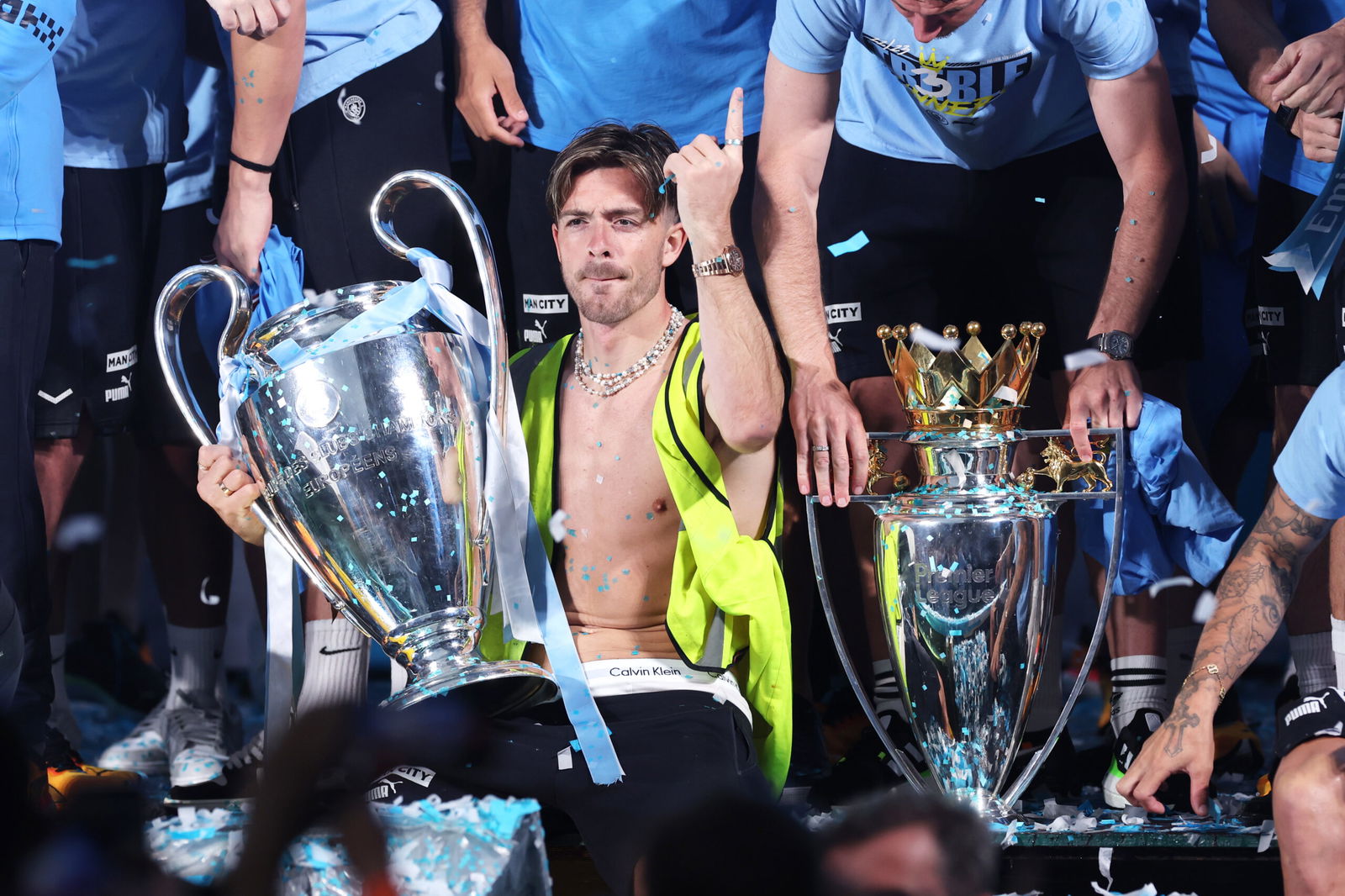 ISTANBUL - Jack Grealish of Manchester City FC with UEFA Champions