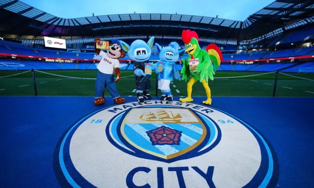 MANCHESTER CITY ANNOUNCES MULTI-YEAR PARTNERSHIP WITH KELLOGG'S - IMAGE VIA MANCITY.COM