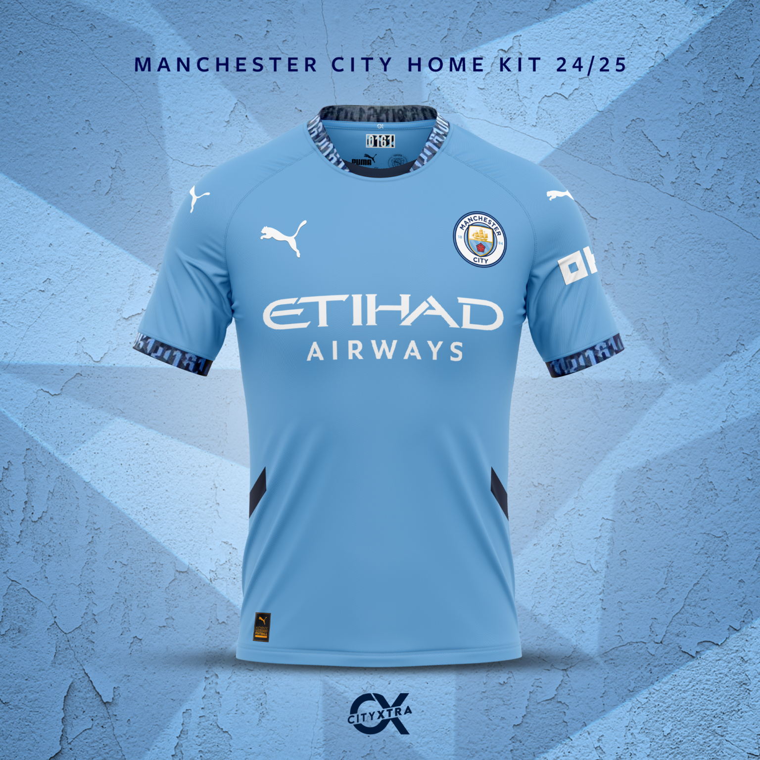 Manchester City’s 2024/25 home shirt revealed through City Xtra mock-up