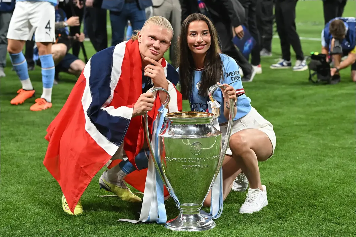 Erling Haaland reveals “embarrassing” details of relationship with  girlfriend Isabel Haugseng Johansen